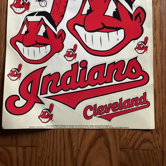 Vintage Cleveland Guardians (Former team name) Window Clings -New - Picture 4 of 6